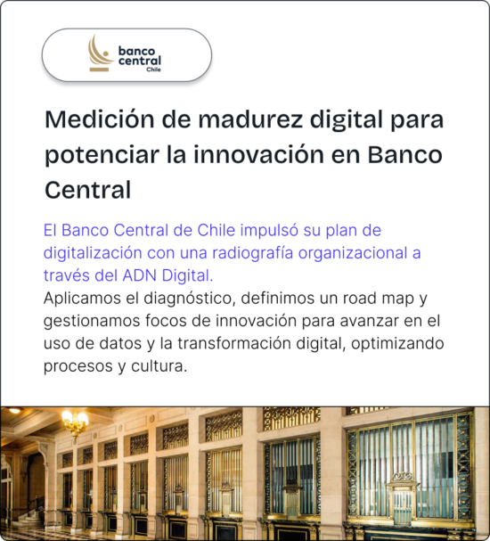 Medición Madurez Digital Banco Central de Chile
